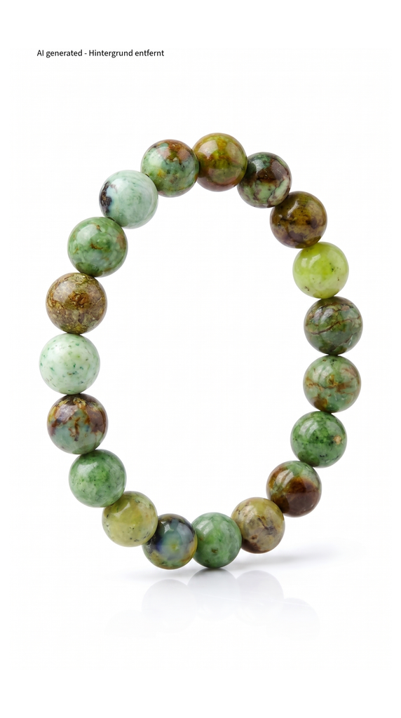 Grüner Opal Armband Herren mit frischen Naturtönen